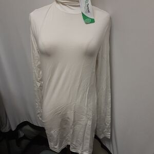 Women's White Long Sleeve Top